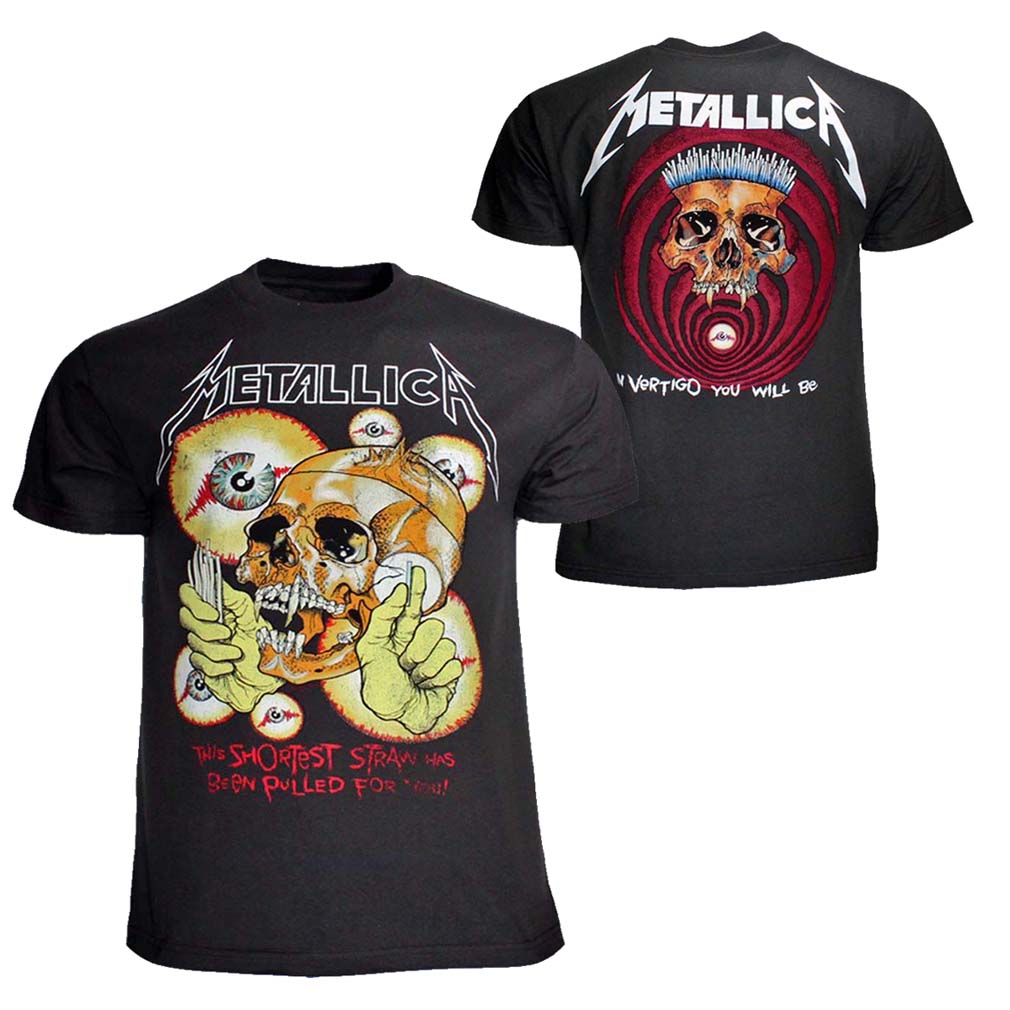 Metallica shortest 2024 straw t shirt