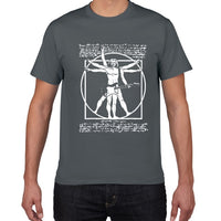 Da Vinci Drums T Shirt Men Cotton Vintage Graphic Music Novelty Streetwear SJA