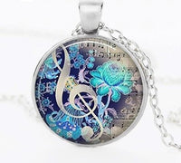 Treble Clef Music Notes Necklace and Pendant Choker Women Jewelry SJA
