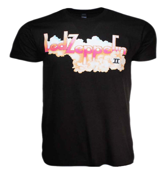 Led Zeppelin II Logo With Clouds T-Shirt