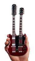 Axe Heaven Gibson SG EDS-1275 Doubleneck Cherry Mini Guitar Collectible