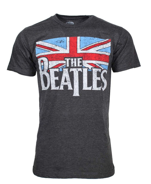 Beatles Distressed British Flag T-Shirt