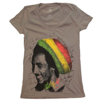 T-shirt Bob Marley Rasta Tam V-Neck Junior