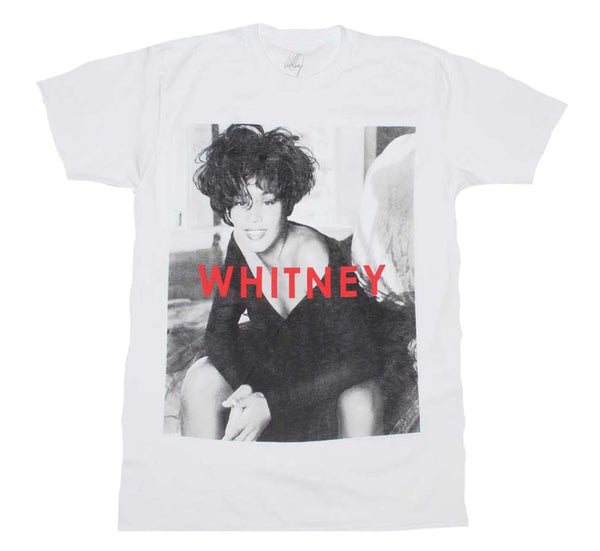 Whitney Houston B&W Portrait T-Shirt
