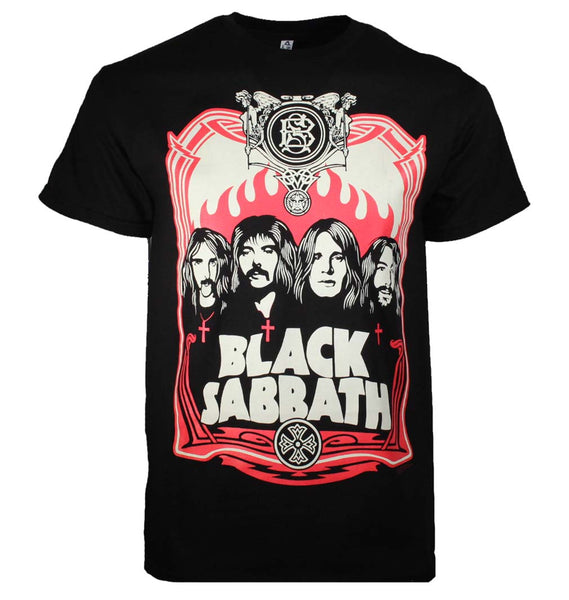 Black Sabbath Red Flames T-Shirt