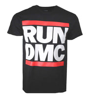 T-shirt noir avec logo Run DMC