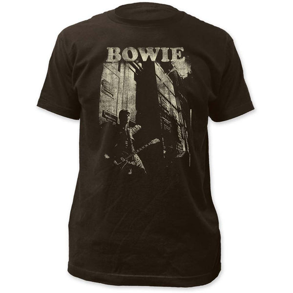 David Bowie Guitar Fitted Jersey T-Shirt