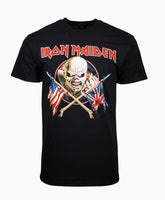 T-shirt avec drapeaux croisés Iron Maiden