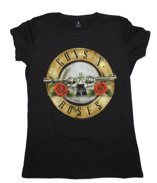 Guns n Roses Distressed Bullet Juniors T-Shirt