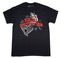 T-shirt Icônes de lumière blanche de distorsion sociale