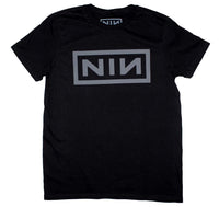 T-shirt à logo Nine Inch Nails gris NIN