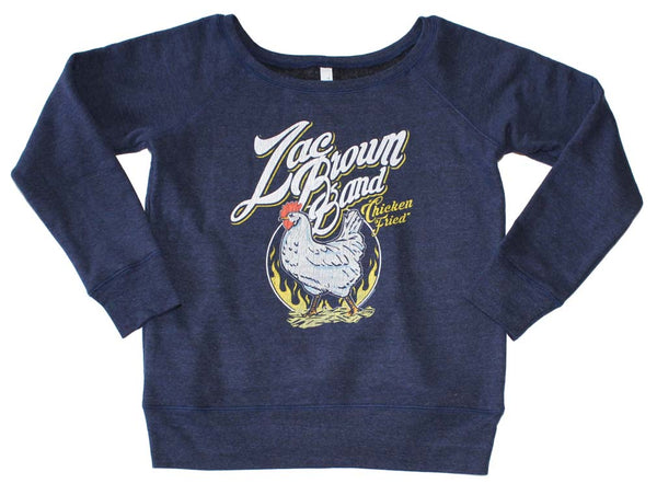 Zac Brown Band Chicken Fried Off the Shoulder Juniors Pullover Sweatshirt