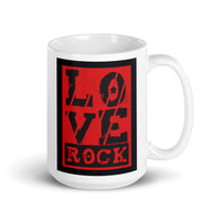 Tasse de musique rock d'amour