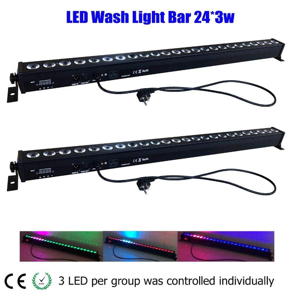 Led Bar Uplighting 24*3w Stage Wall Bar Color Effects SJA