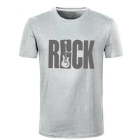 ROCK Music T Shirt Guitar Tops en coton