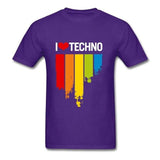 I LOVE TECHNO Music T-Shirts DJ
