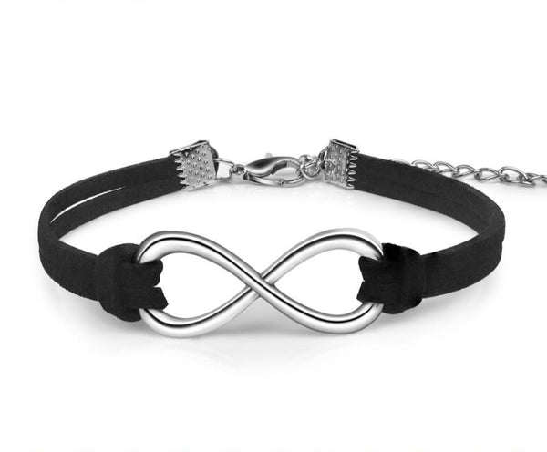 Infinity Leather bracelets Jewelry Women