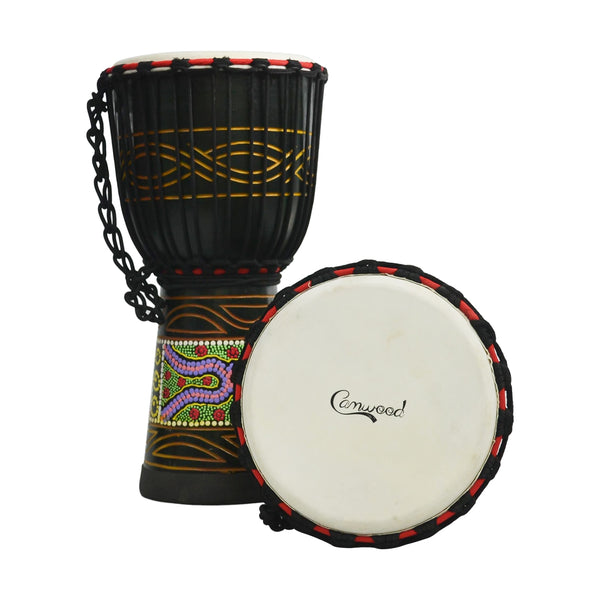 Wooden African Drum Djembe Mahogany Back Hand Drum 10 Inch SJA