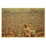 Woodstock 1969 Musique Wall Art Decor SJA