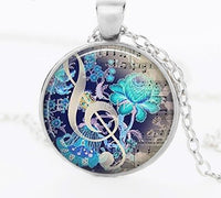 Treble Clef Music Notes Necklace and Pendant Choker Women Jewelry SJA