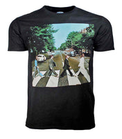 T-shirt noir Beatles Abbey Road