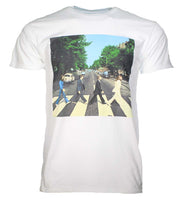 T-shirt blanc Beatles Abbey Road Walk