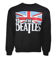 Sweatshirt à col ras du cou avec drapeau vieilli Beatles