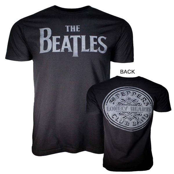 Beatles Lonely Hearts Black T-Shirt