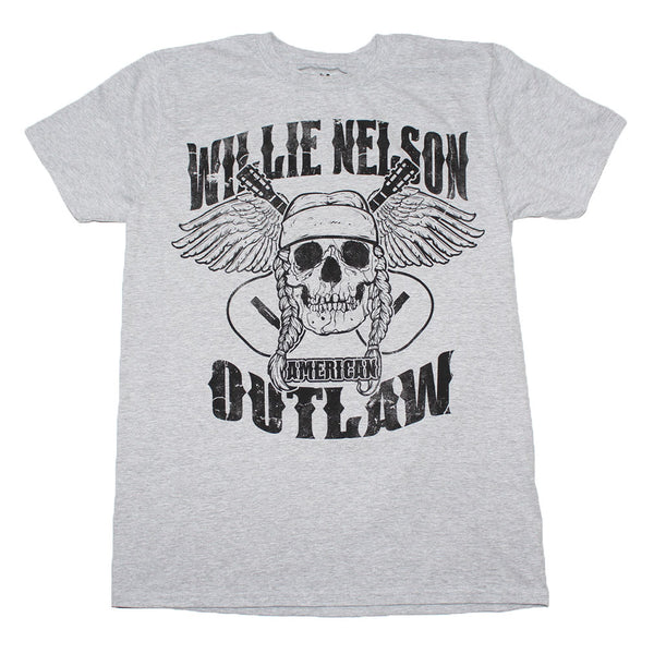 Willie Nelson Outlaw Skull T-Shirt